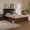 Baxton Studio Elin Upholstered Walnut Finished King Size Platform Bed with Drawers 159-9871 - alternate 4